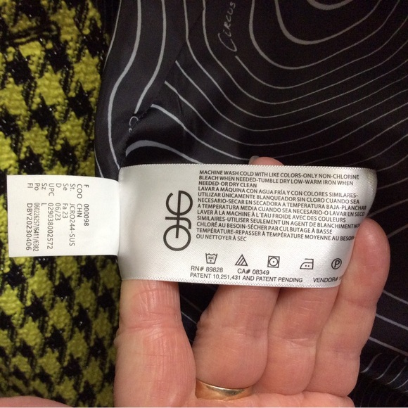 NWT Circus NY unique funky bold Sulphur Spring Houndstooth Blazer Bomber - Picture 16 of 16